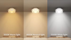 TOMAX Invisible Bladeless Ceiling Fan with LED Light – Modern 3-Color Adjustable Eye-Protection Lighting for Bedroom Living Room Office & Restaurant