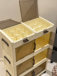 MOSHOE Multi-Layer Storage Cabinet with Wheels for Socks Underwear Clothes Toys Snacks Toiletries Bedroom Home Organizer