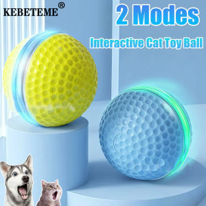 KEBETEME 2PCS Cat Electronic Toy Automatic Moving Ball Cat Smart Rolling Ball Rechargeable 2 Modes Kitten Pet Interactive Training Pet Toy
