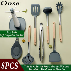 8PCS Silicone Cooking Tools: Versatile Kitchen Utensils Set