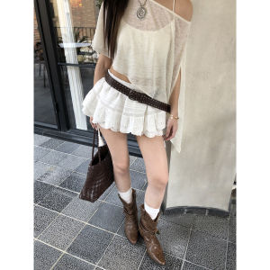 Summer New White A-Line Mini Skirt