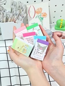 Whitespace 50pcs Mini Sanrio Family Sticker Book Cute Kuromi Cartoon Stickers Comel No Repeat Journal Scrapbooking Decoration