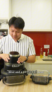 La gourmet Pro Series Krunch Crystalline Air Fryer 4.5L + 1.8L - Easy Clean Oil Free Smokeless No Coating