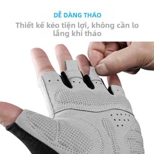 1 Đôi Găng Tay Tập Luyện Chuyên Nghiệp Cho Nam/Nữ-Găng Tay Tập Gym Có Đệm Ngón Thoáng Khí Để Nâng Trọng Lượng Đi Xe Đạp & Leo Núi