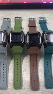 【 In Stock 】Life Waterproof!Large Square Electronic Watch Simple Mens Watch Multi-functional Luminous Sports Student Watch Jam tangan Elektronik 手表