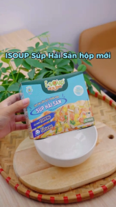 ISOUP HUUPS! – SÚP HẢI SẢN (HỘP 3 VIÊN) - Súp Ăn Liền Sấy Thăng Hoa