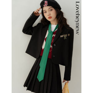 loveheynew | Bộ Đồ Học Sinh Phong Cách Emblem Petite JK