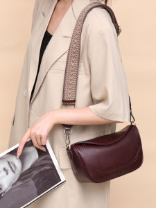 MEIFEI | Leisure Versatile Wide Strap Genuine Leather Phone Mini Bag