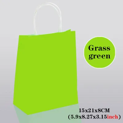 10/30/50Party Gift Bag Recyclable Kraft Paper Shopping Bag Valentines Day Wedding Candy Gift Bag Delivery Packaging Handbag