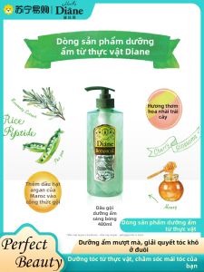 Diane Natural Extract Shampoo No Silicone Soften Brighten Family Pack 2169 Hạt Dầu Dưỡng Ẩm Cho Tóc Mềm Mại Và Bóng Mượt