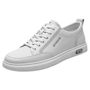 Septwolves Mens Casual Shoes 2022 Autumn New Fashion All-Match Leather Flat Shoes Comfortable Breathable Wear-Resistant