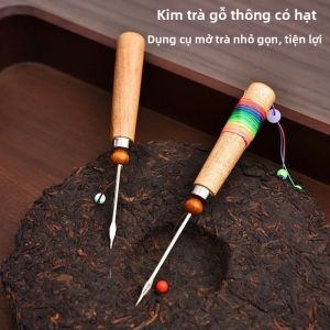 TILAIEN | Dụng Cụ Kim Trà Phong Cách Dân Tộc Tay Gỗ