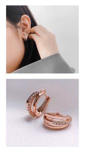 Her Jewellery Aurielle Hoop Earrings - Luxury Crystal Embellishments plated with 18K Gold
