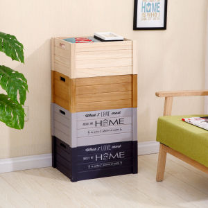 Large Rectangular Solid Wood Storage Box Toy Miscellaneous Organizer Display Wood Box New Arrival Home Organization Tool