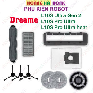Phụ kiện Robot Dreame L10S Ultra Gen 2 L10S Pro Ultra L10S Pro Ultra Màng Hepa Chổi chính Chổi cạnh Khăn Lau Túi rác đế khăn nước lau