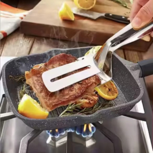 Stainless Steel Steak Clamp BBQ Tongs Fried Food Clamp Roasting Shovels Multifunctional Clip Meat Cooking Tool Kitchen Utensils