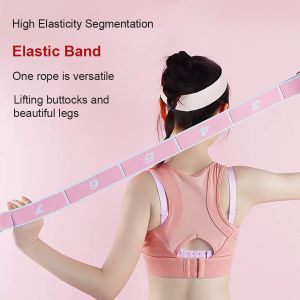 Yoga Elastic Band Open Back and Shoulder Fitness Womens Resistance Training Equipment Segmented Digital Stretching Band Ballet