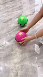 Elastic stepping ball flying saucer ball decompression luminous outdoor stall toy parent-child interactive game competition