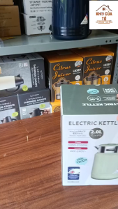 Ấm siêu tốc Kaiyo Cool Touch 2L – inox 304 bộ STRIX UK bền gấp 3 lần an toàn chống bỏng bảo hành 2 năm.