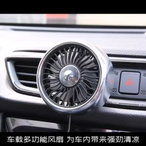 USB Kipas Angin Mobil Truck Truk Car Fan Double Blower Kipas Mini
