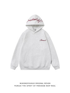 American Embroidered Vintage Casual Couple Hoodie