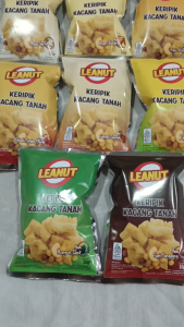 LEANUT Keripik Kacang Tanah All Varian Bebas Pilih 10gr Snack Favorit Cemilan Unik Enak Renyah Gurih