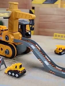 Fun Adventure Car Toy Parking Lot Track Educational Kereta Mainan Budak DIY Assembled Puzzle Toys