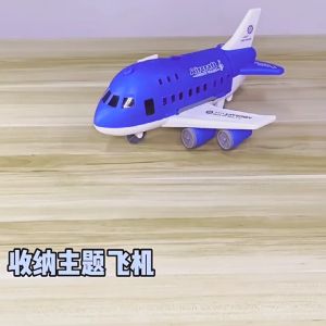 Big Airplane Toy Cars Vehicle Large Storage Transport Passenger Simula Plane Toy with Police Cars