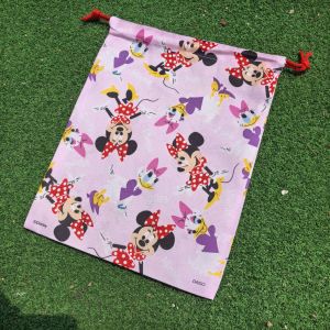 Childrens Cartoon Pattern Toy Storage Bag Drawstring Dustproof Travel Underwear Organizer Small Size Categorial Bag