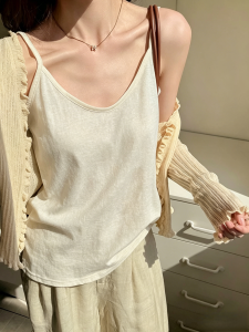 QIAOCHENXIAN | Plus Size Loose Sleeveless Vest Outerwear/Innerwear IcySilk