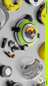 900mAh Hanging Neck Fan USB Rechargeable Air Cooling Fan 3-speed Cartoon Small Fan Bladeless Mute Neck Cooler for Outdoor Sport