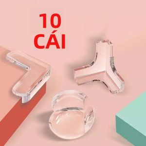 10 Chiếc Trong Suốt Chống Va Chạm Góc PVC Miếng Lót An Toàn Trẻ Em Bảo Vệ Góc Bé Chống Bảo Vệ Cho Các Cạnh Bàn
