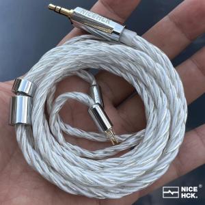 NICEHCK DeepSnow Earphone Upgrade IEM Cable Silver Plated OCC Copper HiFi Wire 2Pin/QDC for Nova WAN ER CHU EDX ZSN PRO