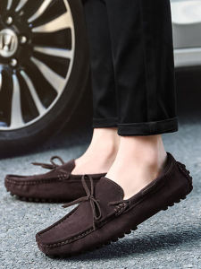 Giày Đế Bằng Da Thật Thời Trang Mùa Xuân Cho Nam Giày Lười Thoải Mái Giày Đế Bằng Da Bò Phong Cách Hàn Quốc Giày Đế Bằng Thường Ngày