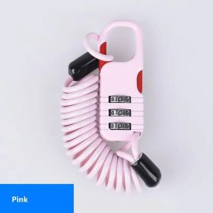 Motorcycle Bicycle Anti Theft Motorcycle Three Digit Password Combination Safety Cable Wire Rope Helmet Lock Bicycle Lock