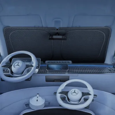 HELLOLEIBOO | Car Sunshade For Tesla Front Windshield Sun Protection And Heat Insulation
