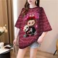 KAOS OVERSIZE LABUBU / BAJU LABUBU WANITA VIRAL / BAJU KAOS LABUBU VIRAL. 