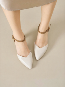 Josiny | French Pointed Thick Heel High Heel Fashion Ladies Sandals