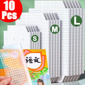 30Sheets Transparent Self-adhesive Book Wrap / S/M/L Plastic Waterproof Covers / Self Adhesive Closure Diamond Wrapper for Home Office Books