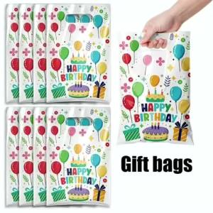 30-50PCS Childrens Birthday Gift Bags Birthday Candy Bag Baby Shower Party Happy Birthday Party Favors for Guests Gift Bags