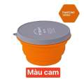 (HÌNH THẬT) SIZE L 1000ml TÔ / BÁT DU LỊCH GẤP GỌN SILICON THƯƠNG HIỆU m square Msquare. 