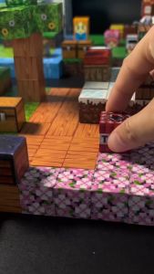 ใหม่ล่าสุด ตัวต่อมายคราฟ ของเล่น แม่เหล็กสแควร์ บล็อกตัวต่อแม่เหล็กเด็ก มายคราฟ magnetic