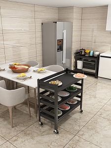 𝗢𝘂𝗿𝗛𝗼𝗺𝗲🏠 ชั้นวางของ ขนาดใหญ่ มีล้อเลื่อน ชั้นวางของในครัว ชั้นวางของอเนกประสงค์ ชั้นวางของใช้ ชั้นวางหนังสือ ชั้นวาง