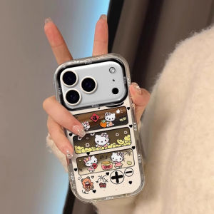 Cute Sizz Knocking Drum Kitty Cat Phone Case Full Cover Anti-Fall for VIVOX200 X100S X90pro X80 S30 S20 X70t Mirror S19 Y300 IQOOZ9X