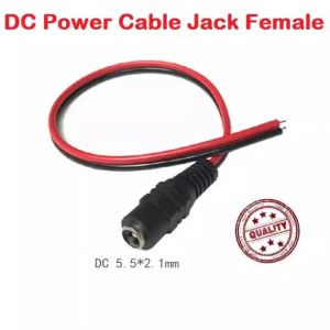 DC Power Cable Jack Female 12v Connerter Copper 5.5X2.1mm Dc Jack Full Copper Dc Power For CCTV Camera