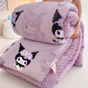 Kuromi Childrens Quilt Thick Winter Bean Sprout Quilt Spring Autumn Quilt Four Seasons Universal Cotton Quilt for Kids