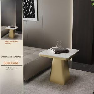 Nordic Rock Board Side Table Creative Small Table Modern Simple Living Room Sofa Side Square Tea Table Balcony Mini Table