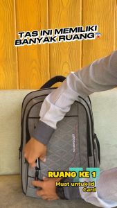 Tas Ransel Laptop Up to 14 inch Tas Backpack Import Tas Sekolah Tas Punggung Kasual Free Bag Cover