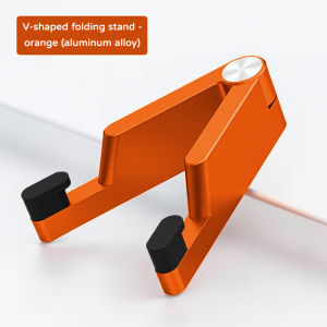 Aluminum Foldable Universal Cell Phone Stand Folding Desk Mount Bracket V Mobile Phone Cradle Foldable Stand for Cellphone