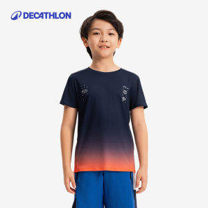 Áo Thun Thể Thao Thoáng Khí Cho Bé Trai Decathlon Dri-Fit Mùa Xuân Hè Tay Ngắn Chạy Bộ Chống Nắng Thoáng Khí Nhanh Khô
